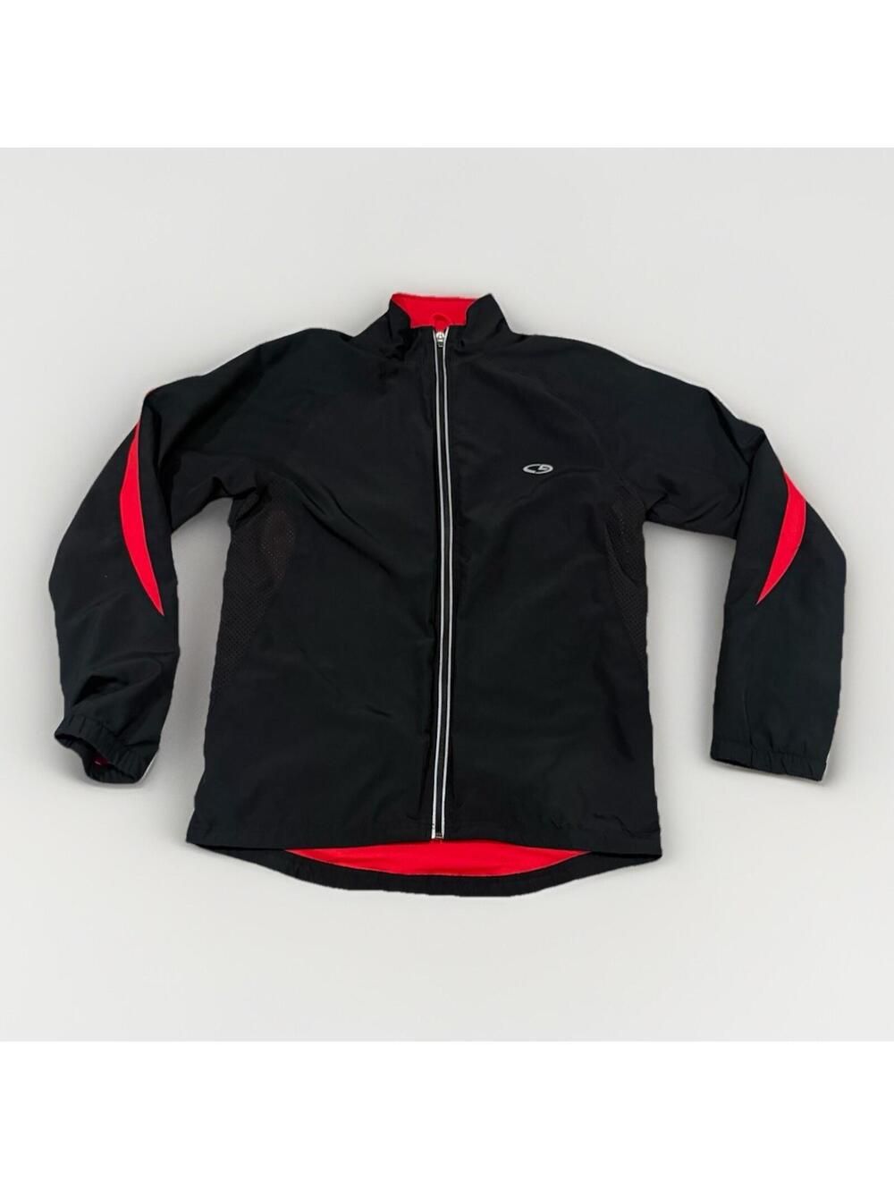 C9 by Champion Sport Cycling Jacket Mens Medium Black Full Zip Pockets Reflectiv